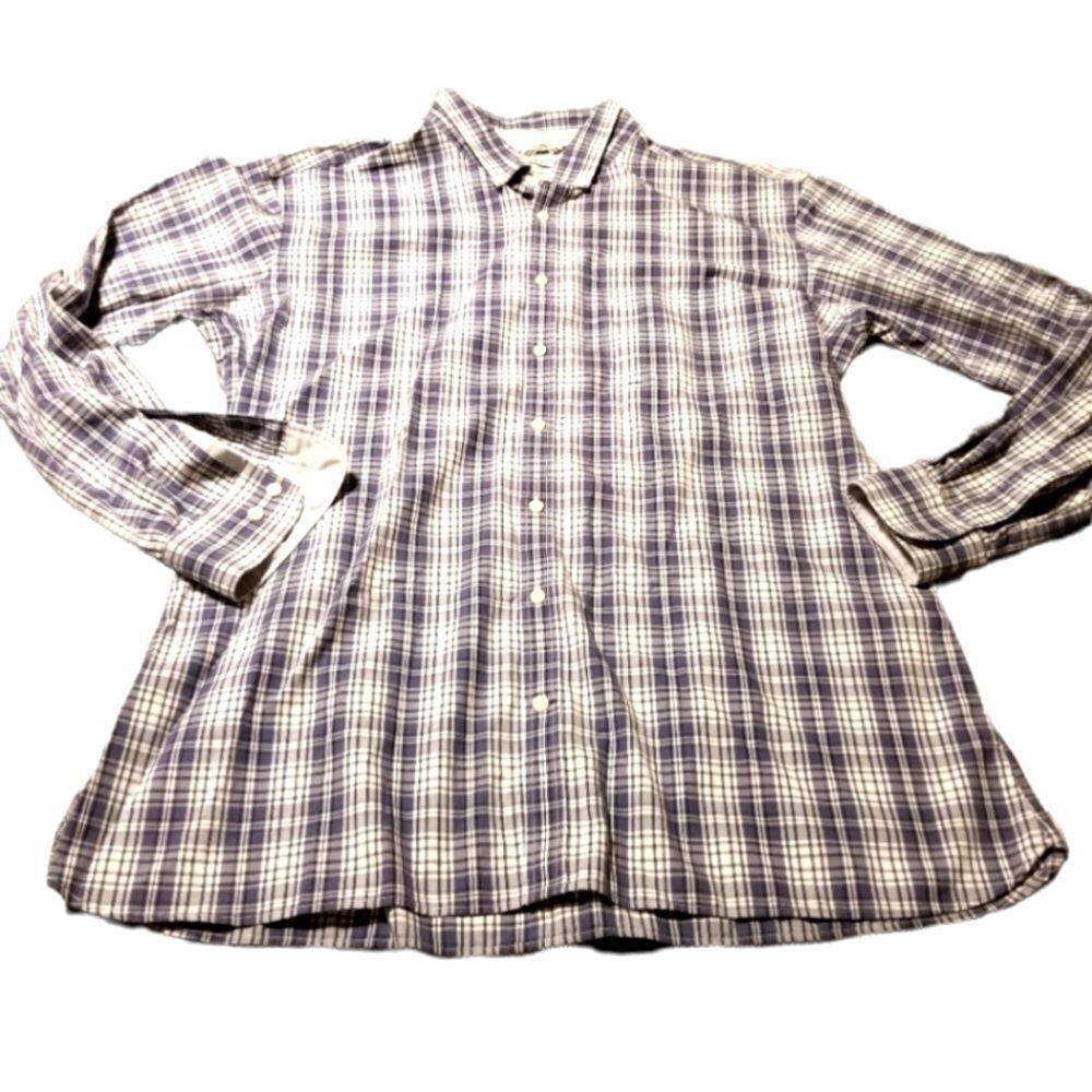 Jos. A. Bank Tailored Fit Men's Size XXL Plaid Button Down Shirt